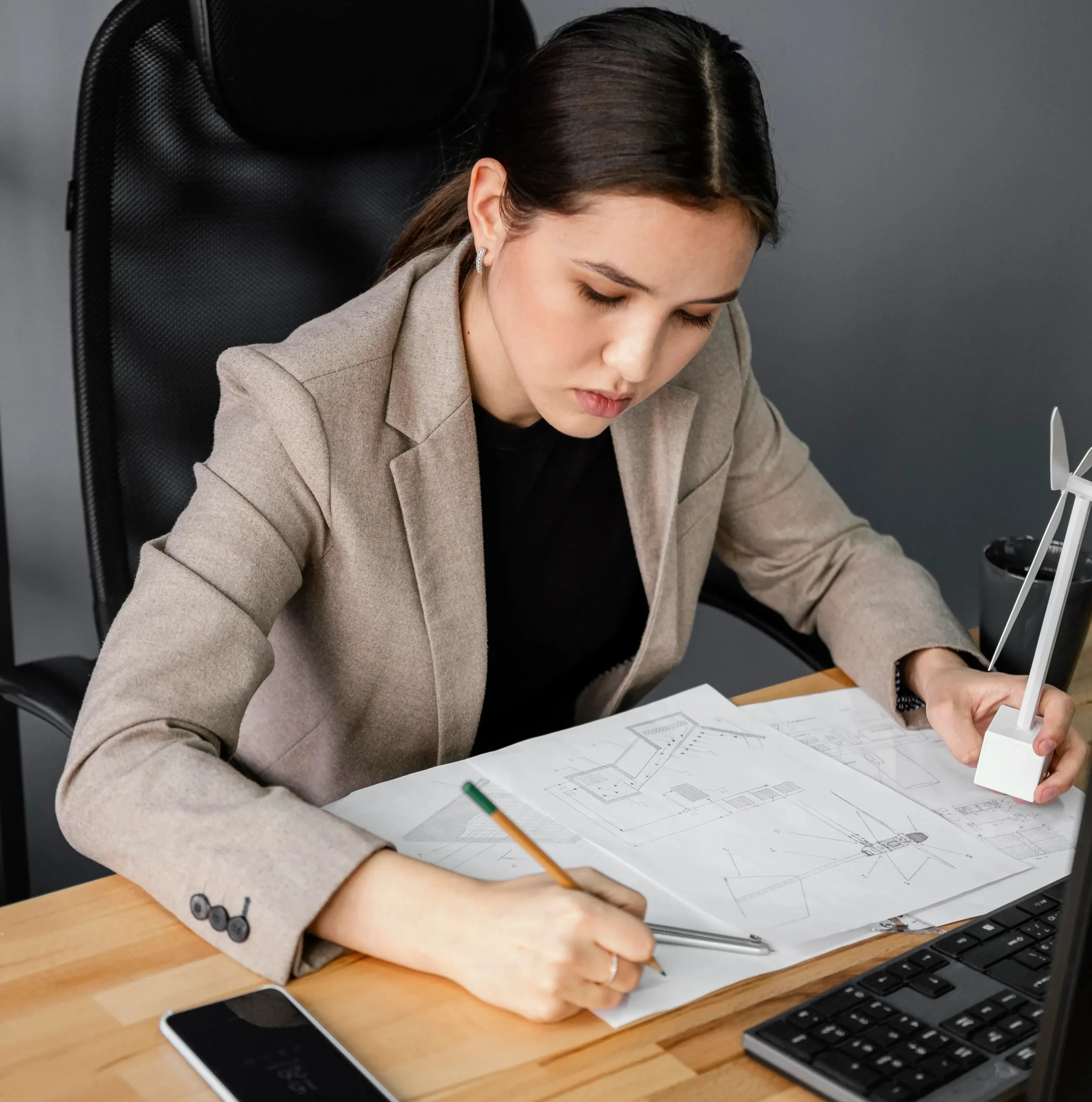woman-working-renewable-energy-project